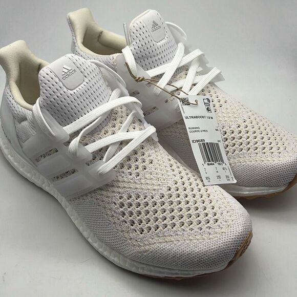 Adidas Ultraboost 1.0 White Gum Silver 1D9689 Running Shoes NWB Women's size 8.5 - Picture 1 of 9